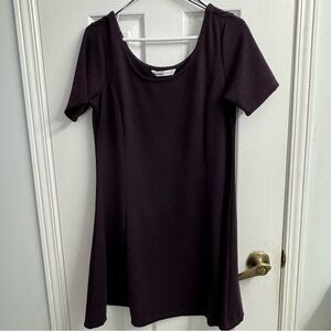 Bluenotes Dark Purple/Plum Women's Mini Dress - XL - NWOT